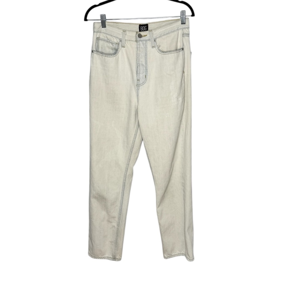 BDG Urban Outfitters Size 27 Light Wash Relaxed Straight Button Fly Cotton Jeans